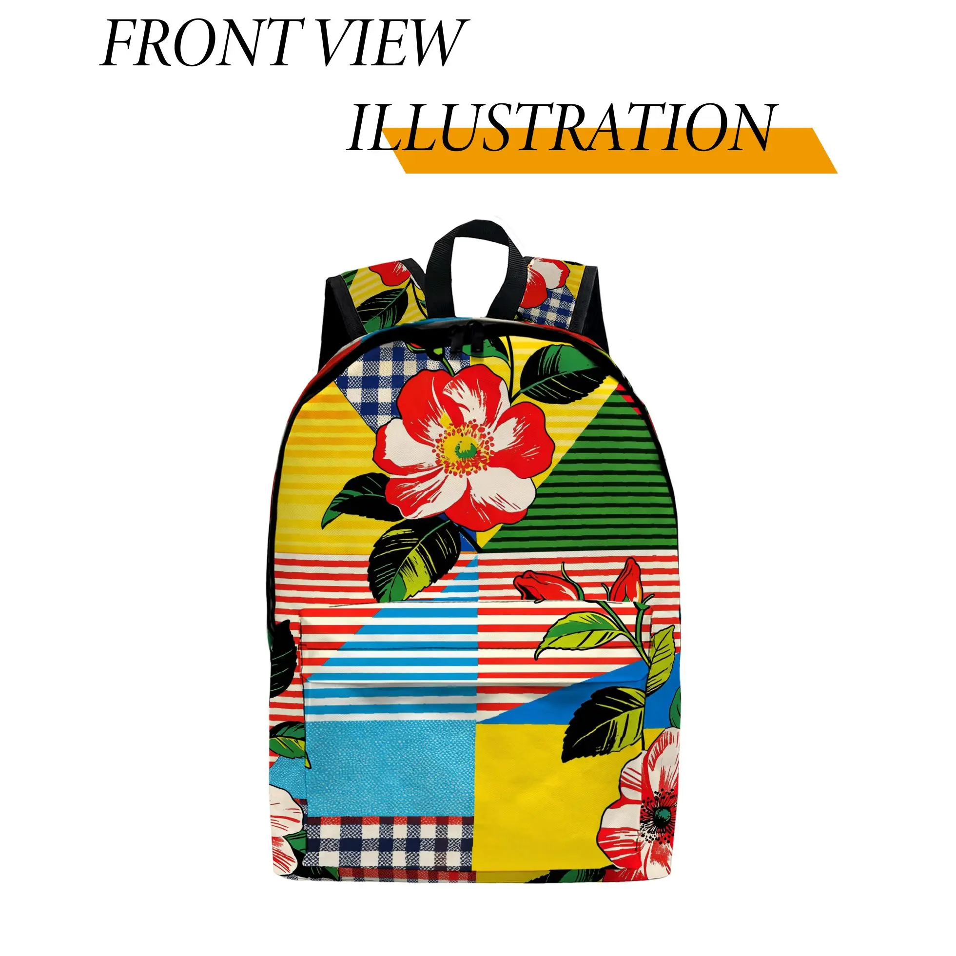 

Рюкзак с принтом в стиле поп-арт, 1 шт., модный и простой, унисекс, большой вместимости, высококачественный подарок.