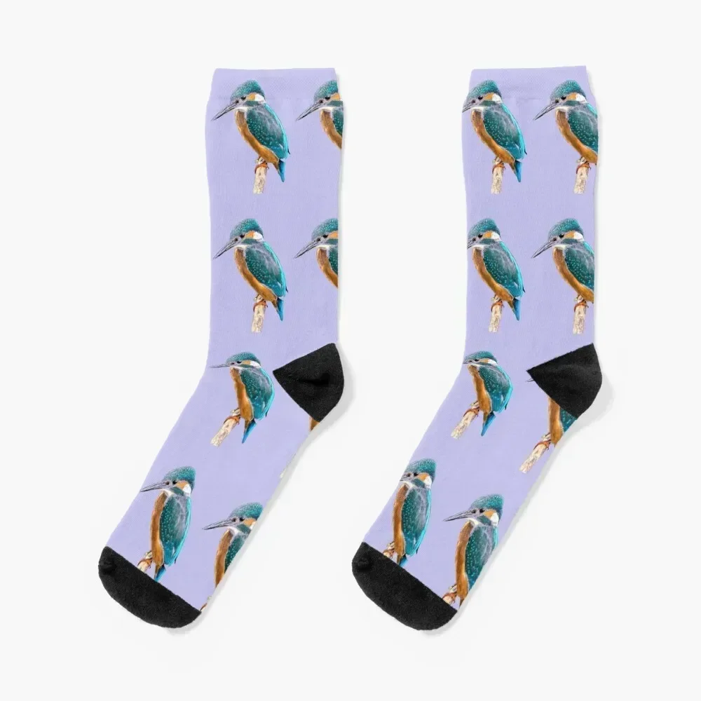 

humming-bird Socks loose Thermal man winter with print Male Socks Women's