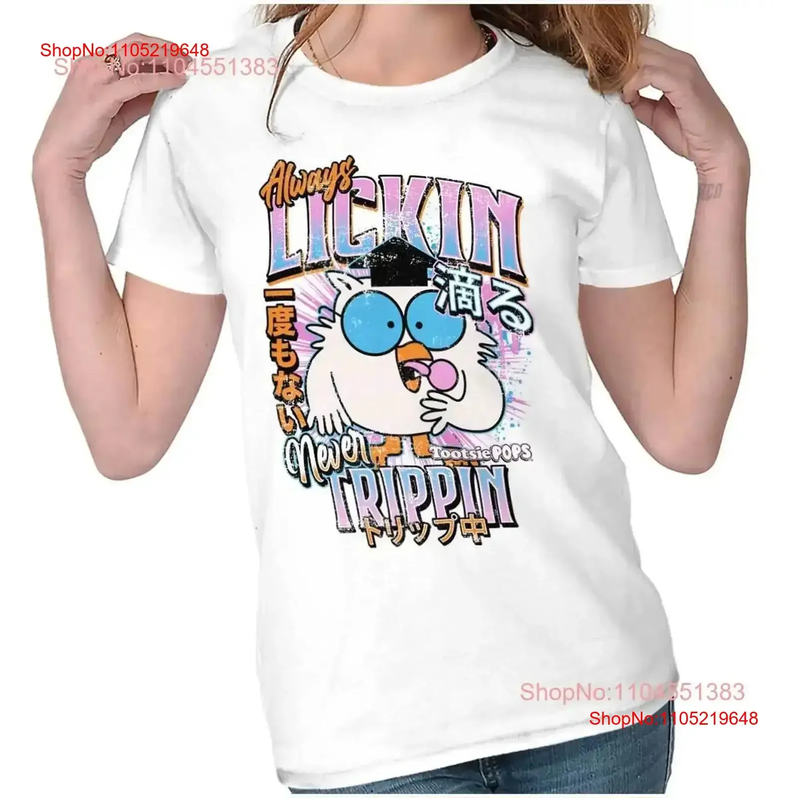 

Футболка Tootsie Mr Owl Always Lickin Never Trippin для женщин, винтажная, с эффектом потертости, удобная, универсальная, эластичная