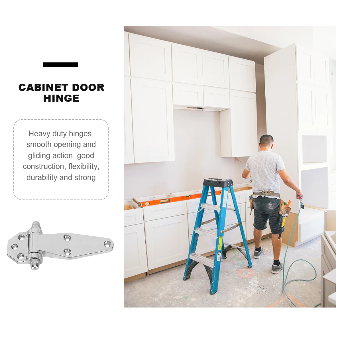 

Zinc Alloy Hinges Heavy Duty Corrosion Resistant Durable Kitchen Cabinet Furniture Fittings Mounted Oven Door Reinforcement