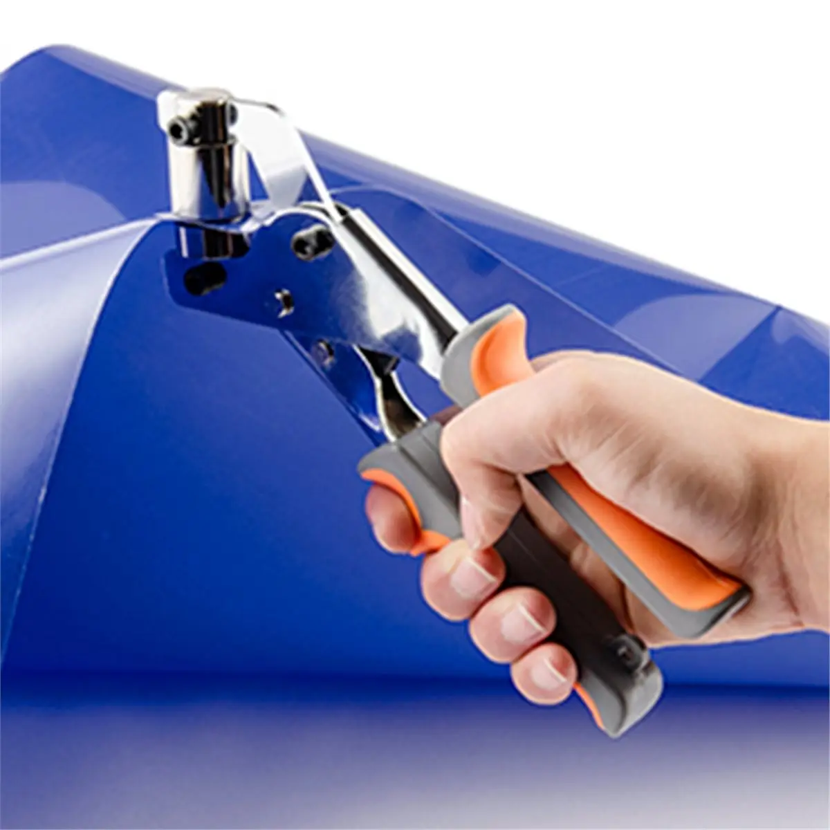 AT16 Grommet Pliers Kit 10mm - Handheld Eyelet Punch Plier Set for Leather, Canvas, DIY Clothing & Tarp Rings