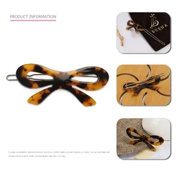 2024 new high-quality French style classic bow retro small edge clip broken hair bangs clip acetic acid hair accessories hairpin