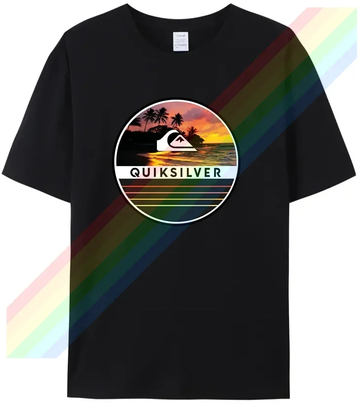 

Футболка мужская с принтом гавайской Рип-волны, повседневная тенниска из хлопка, потрясающая майка в стиле хип-хоп с коротким рукавом, лето