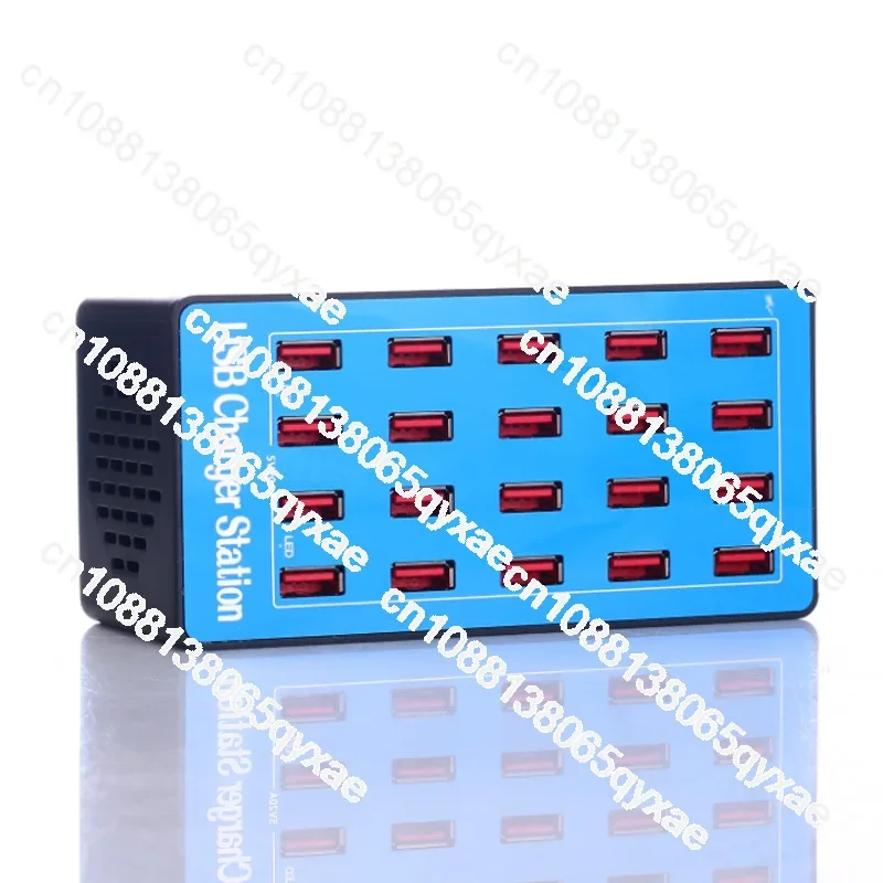 10 Ports 20 Ports Mobile Phone Tablet Porous USB Socket 100W High Power Multi-port Charger