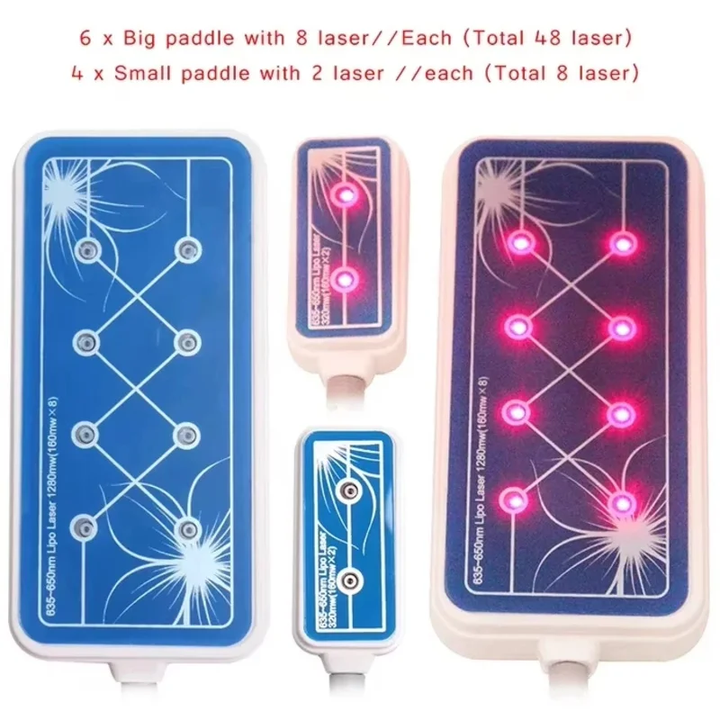 2Q 160mw 635nm-650nm ร้อน Lipo เลเซอร์ LLLT Lipolysis 14 แผ่นลดน้ําหนักไขมันความงามเครื่อง
