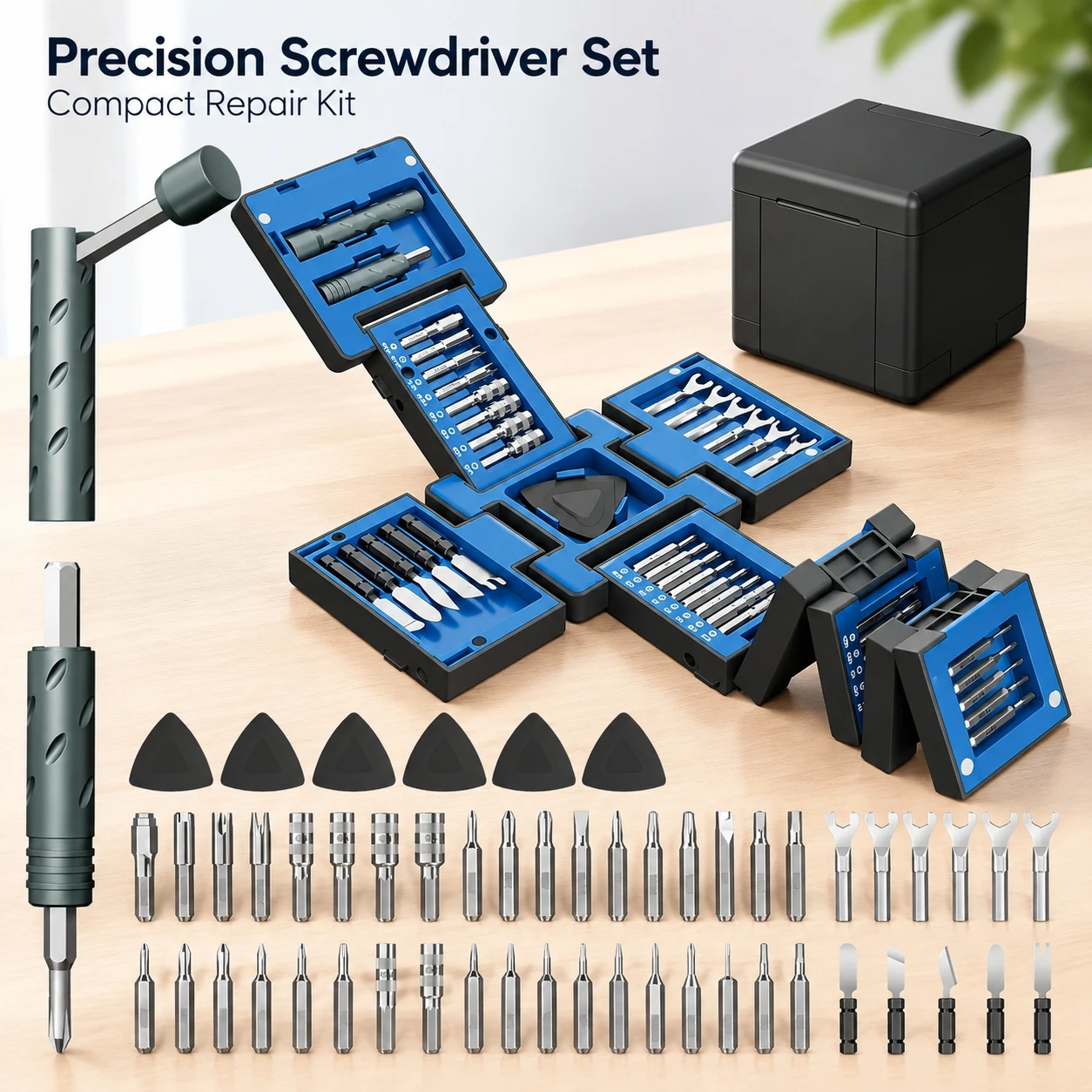 Electronics Repair Tool Precision Screwdriver Set Alloy Steel Bits for Mobile Phone Watch Computer Maintenance Kit Durable