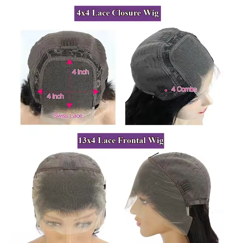 Straight Short Bob Wig Human Hair 13x4 Transparent Lace Front Wigs 200 Density Natural Black Bone Straight Short Human Hair Wigs - Image 6
