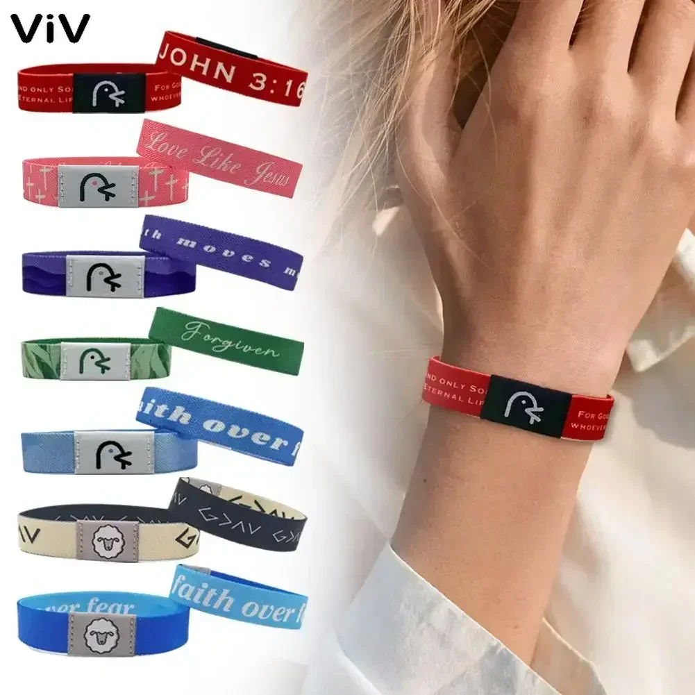 500 pcs Black Bible Verse Bracelets Daily Bible Verse Bracelet Inspirational Bible Verse With NFC Music 8 color in store