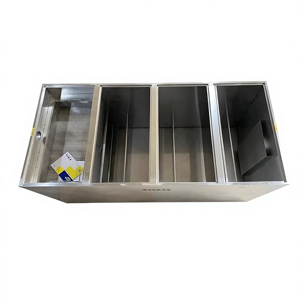 Gravity Grease Trap 201/304 Stainless Steel Manual Control Kitchen Oil Separator Filter Catering Grease Interceptor FOG Trap