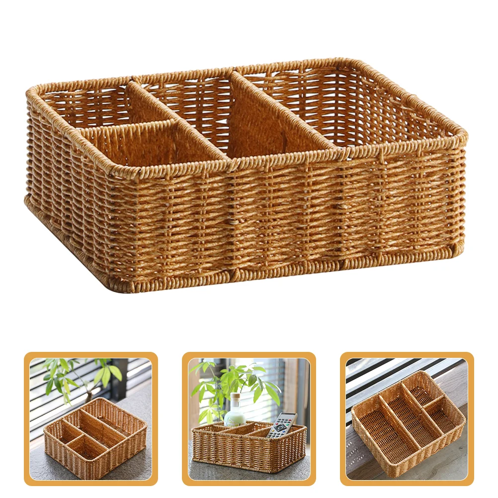 

Storage Box Garage Bins Silverware Remote Desktop Crate Home Organizer Basket Office