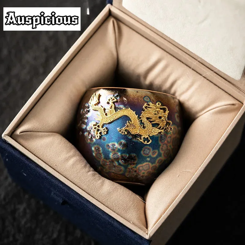 

Печь Tianmu для обжига глазури, семь цветов, чайная чаша с павлином, чайная чашка, шляпа, одна чашка, чашка для медитации Jianzhan, чашка кунг-фу, подарочная упаковка