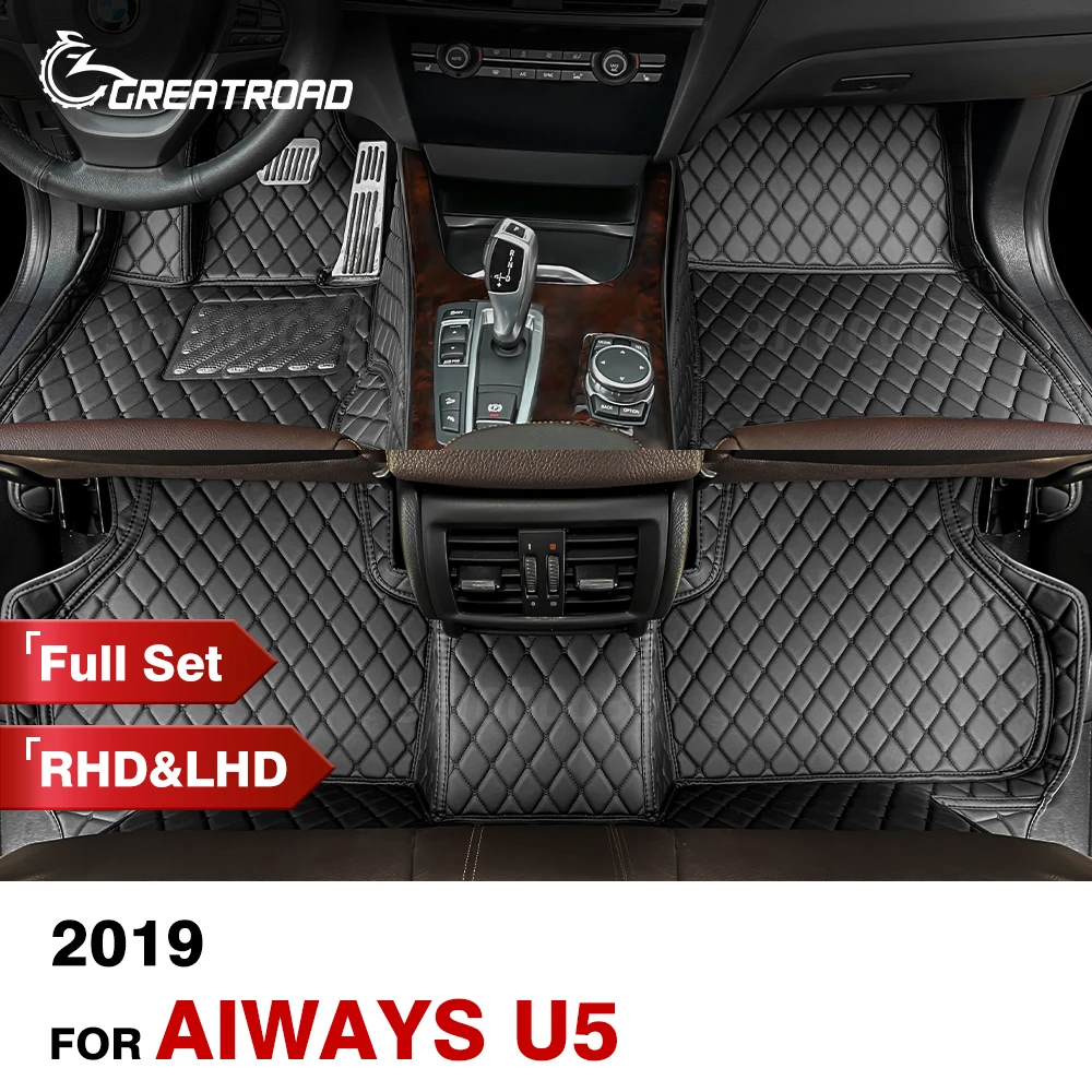 

Car Floor Mats For Aiways U5 2019-2021 Custom Auto Foot Pads Automobile Carpet Cover Interior Accessories