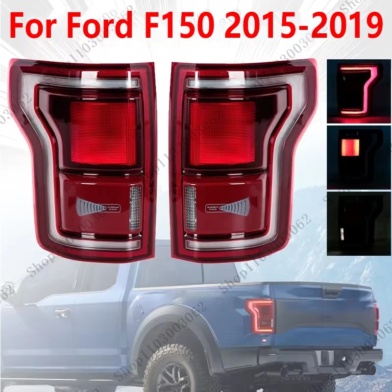 Assemblage de feu arrière pour Ford F-150 F150 2015-2018 2019 LED clignotant arrière feu arrière frein conduite feu de recul HL3Z-13405-C