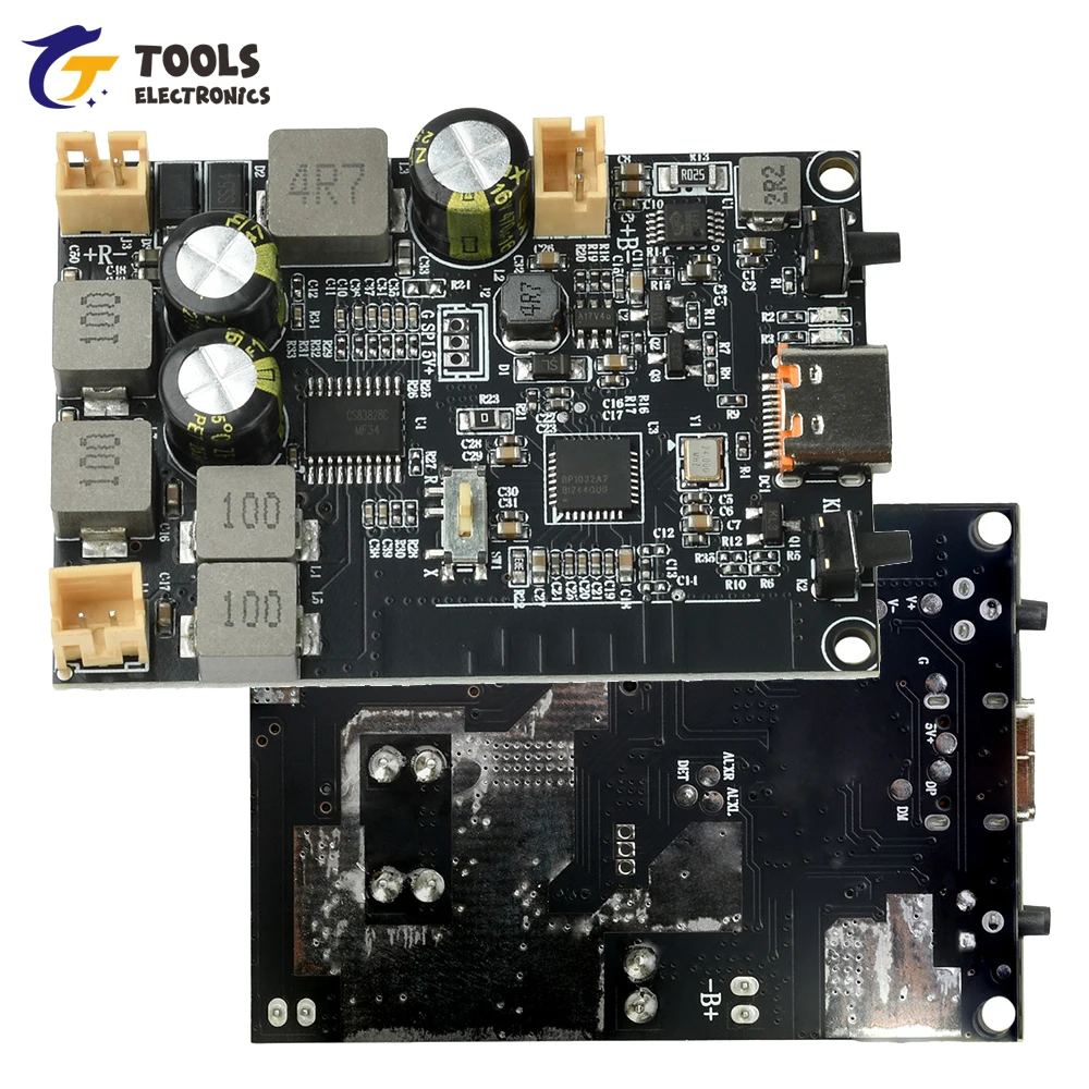 

DC 5V TWS BT Amplifier Module 10W+10W Dual Channel Digital Stereo Audio Power Amplifier Board with Bass Enhancement & Type-C