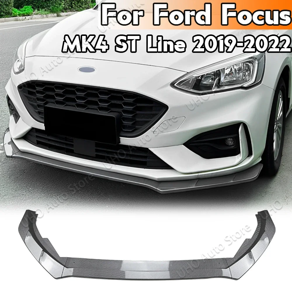 

Front Bumper Lip Spoiler Chin Body Kit Protection Exterior Diffuser Splitter For Ford Focus MK4 ST Line 2019-2022 Tuning Kits