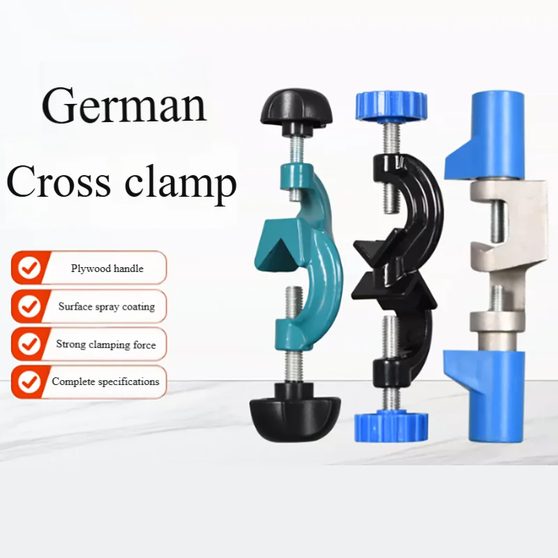 Laboratory cross clamp small medium and large  german-style zinc alloy double-top wire aluminum iron cross clamp