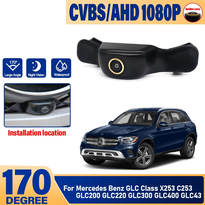 

HD CCD Car Front View Parking Night Vision Positive Logo Camera For Benz GLC Class X253 C253 GLC200 GLC220 GLC300 GLC400 GLC43