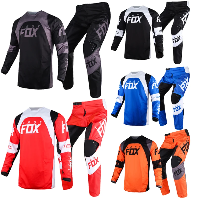 

Motocross Racing Gear Set MX ATV 180 Trice Lux Jersey Combo Pants Mountain Bicycle Offroad Kits Moto Street Suit Mens