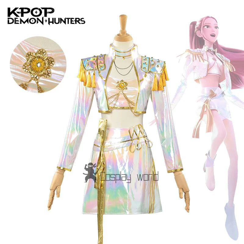 Movie Mira KPop Demon Hunter Cosplay Costume Girl Carnival Party Cosplay Dress Role Play Halloween Clothes for Adult Children