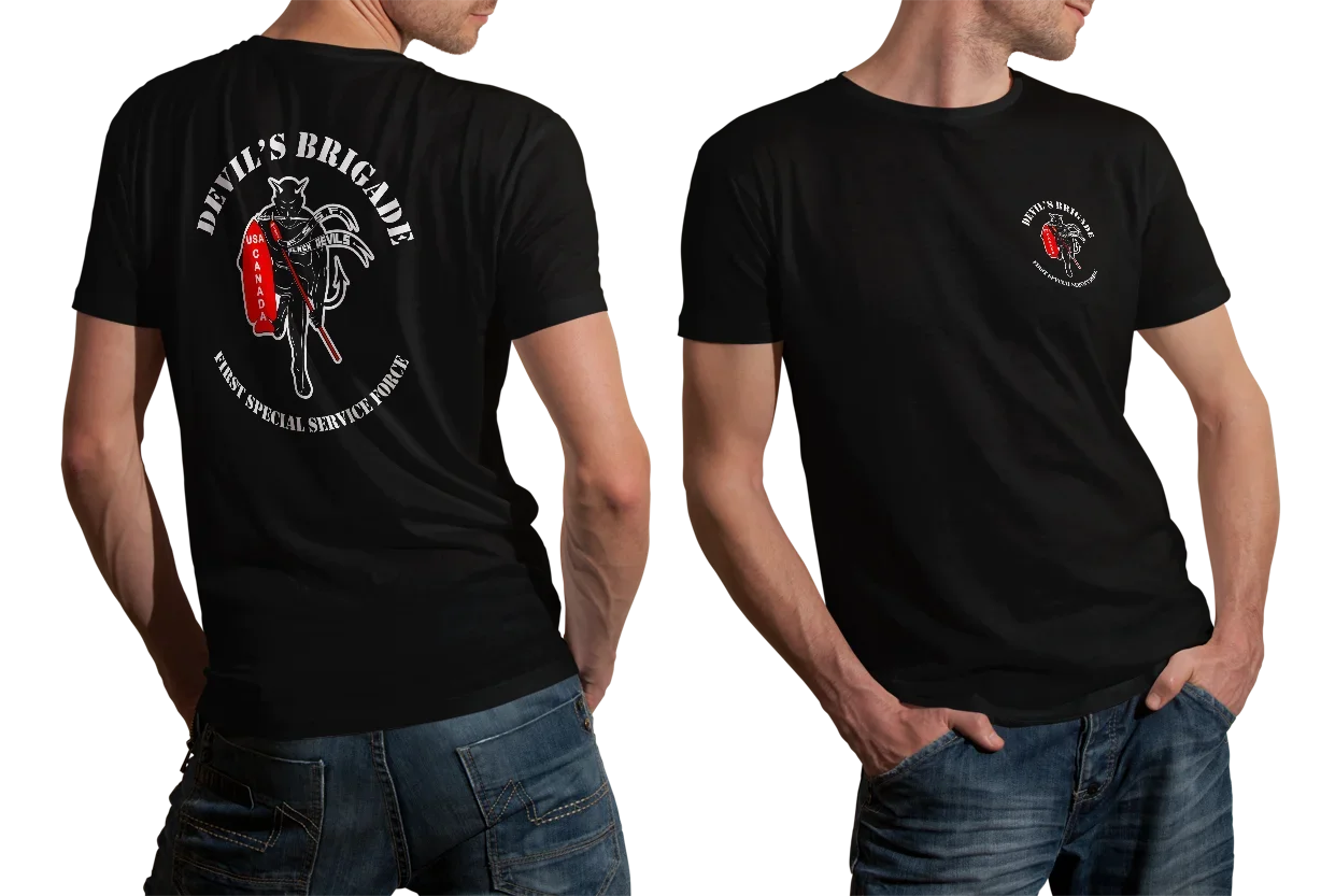 

1st Special Service Force The Black Devil's Brigade T-Shirt. Summer Cotton Short Sleeve O-Neck Men's T Shirt New S-3XL