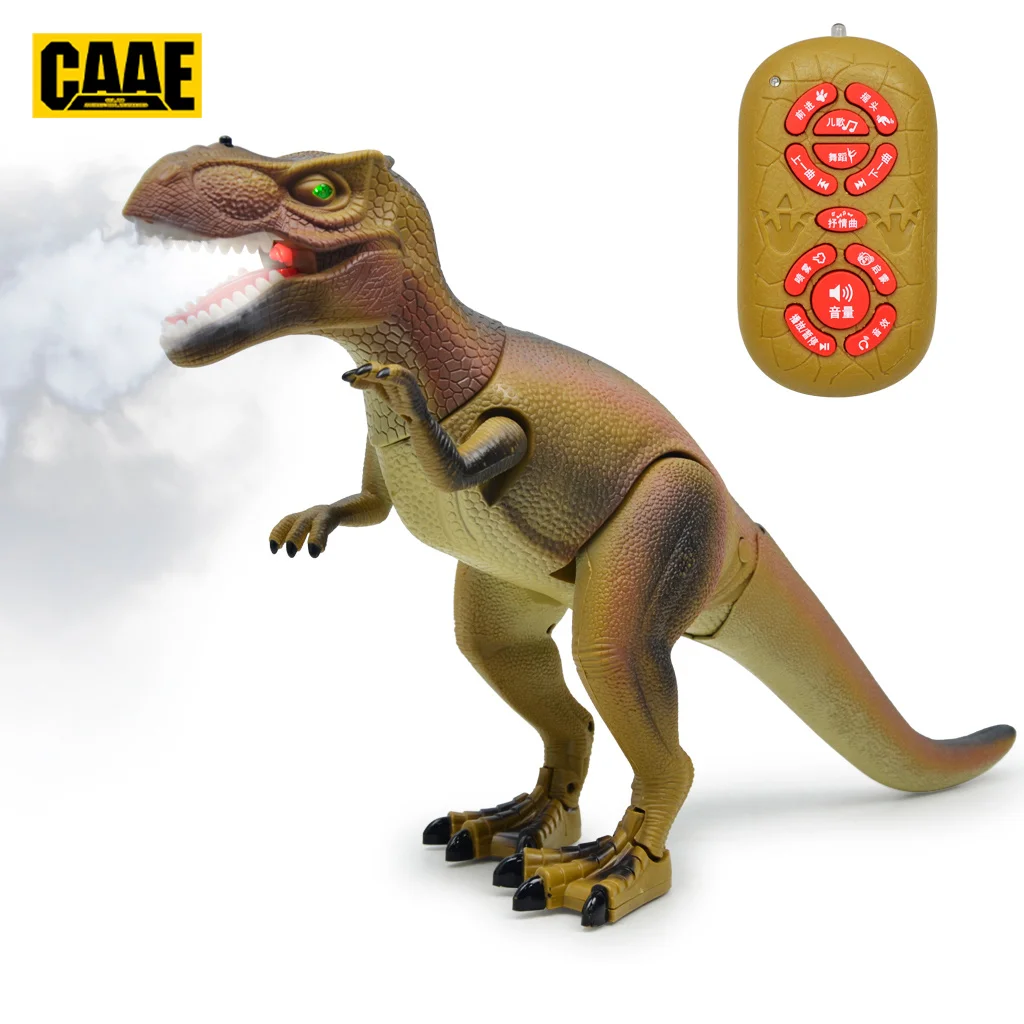 

Play Dinosaur Toy Realistic Walking Tyrannosaurus Rex Multifunction RC Toy Figure with Roaring Spraying Function Good Dinosaur