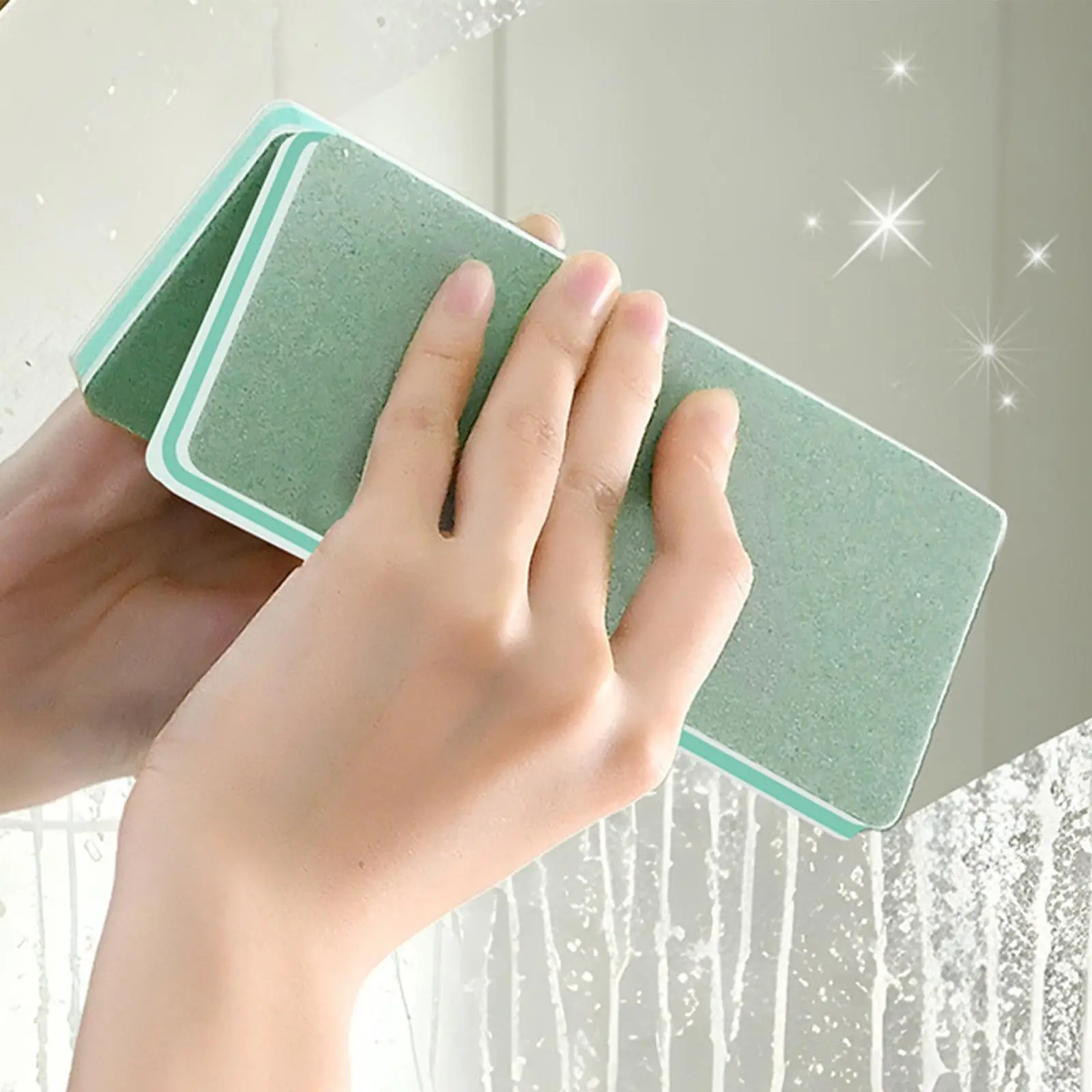 All Purpose Cleaning Sponge Double-Sided Long Lasting Eraser Scrubbing Bathroom Cleaner for Shower Tub Kitchen Tile Glass