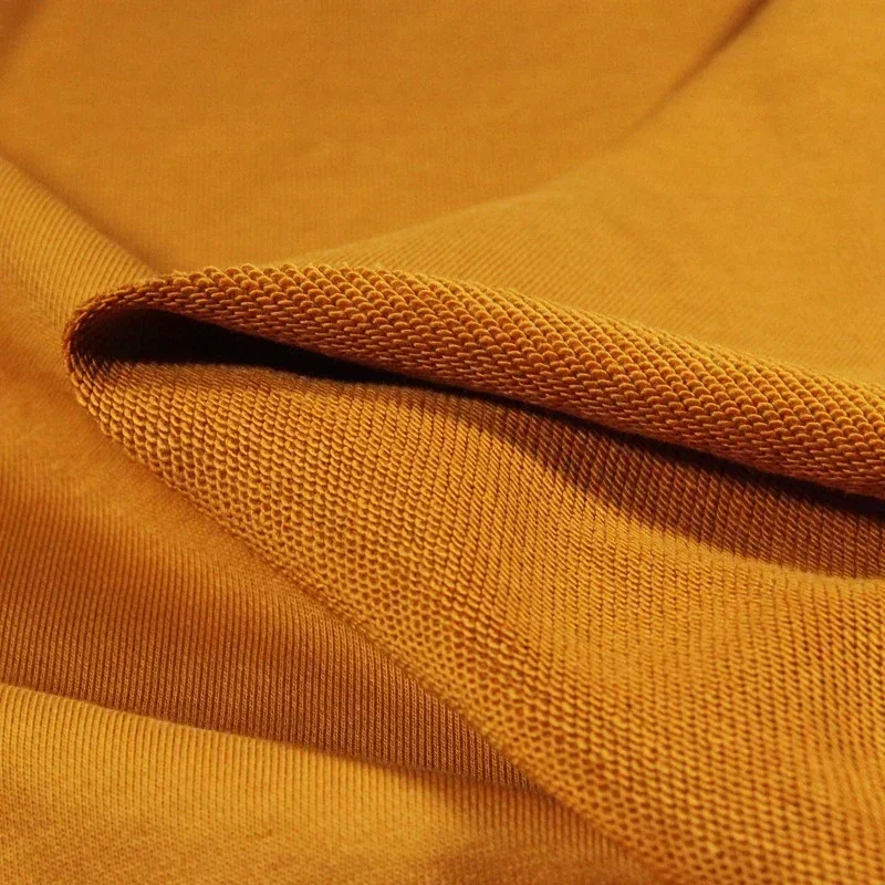 1m Thick Terry Fabric Pure Cotton Knitted French Terry Fabrics for Pants Hoodie Sweater Sweatpants Sewing Designer Cloth