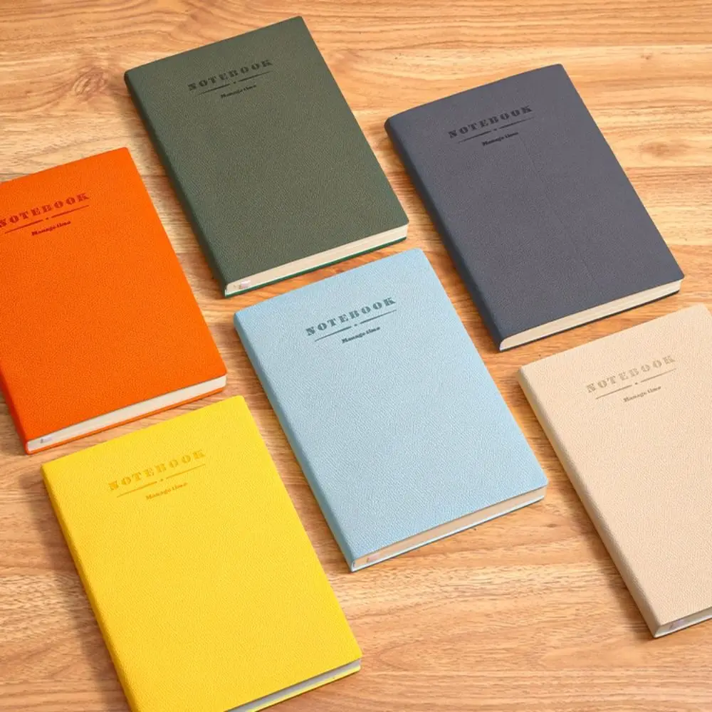 PU Cover Soft Leather Notebook Journals Writing Pads a4 a5 Office Notebook Diary Book Stationery Notebook School