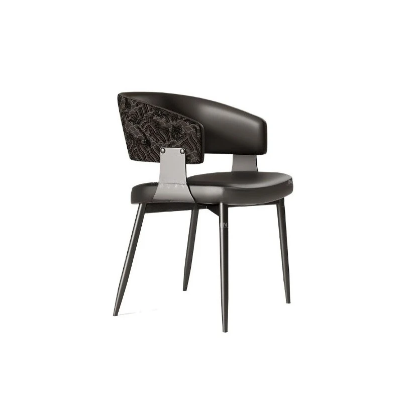 For Dining Chair Home Chair Cafe Leisure Backrest Stool