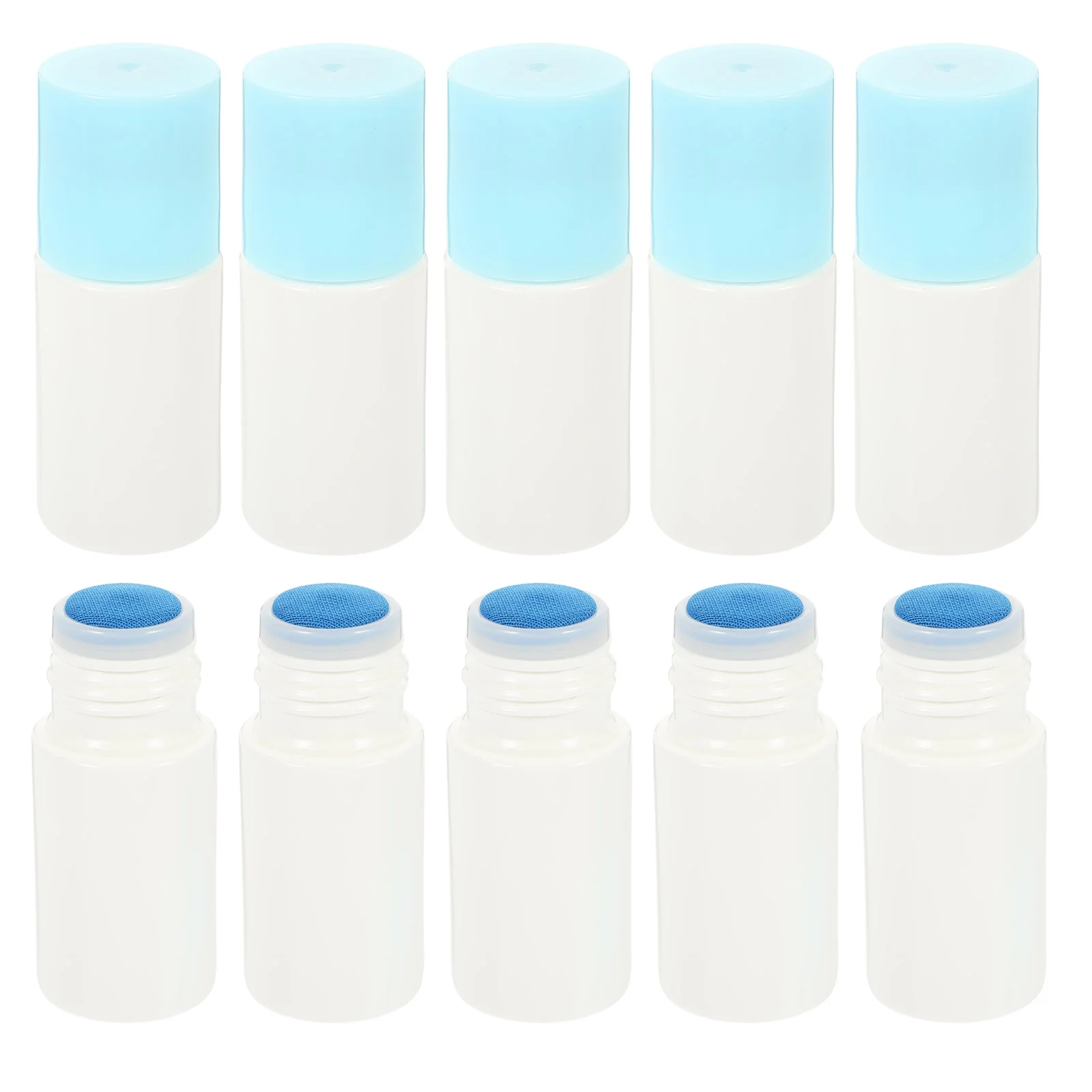 

10 Pcs Travel Sized Sponge Liquid Bottles Flat Tip Roll On Containers Reusable Perfume Storage Aftershave More Skin Care