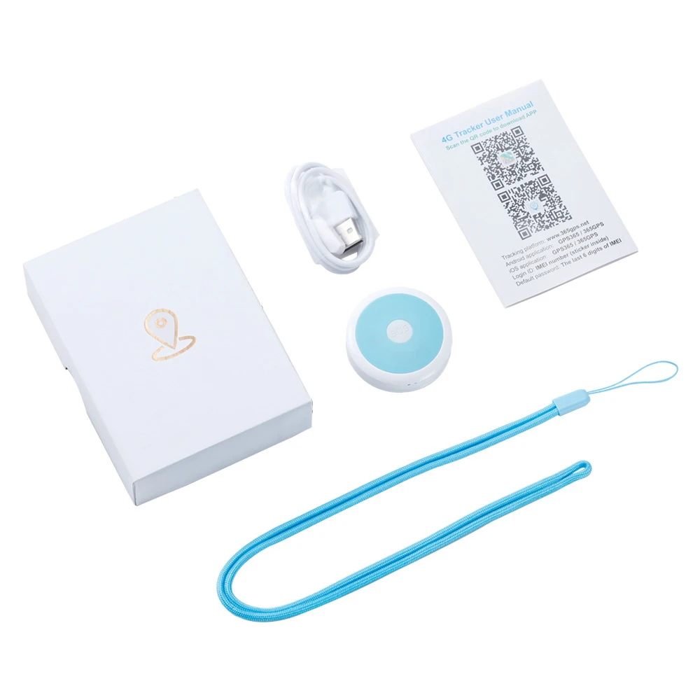 4G GPS Tracker Mini Mobile Personal Emergency Response System Senior SOS Alarm Elderly Panic Button Children Kids Locator