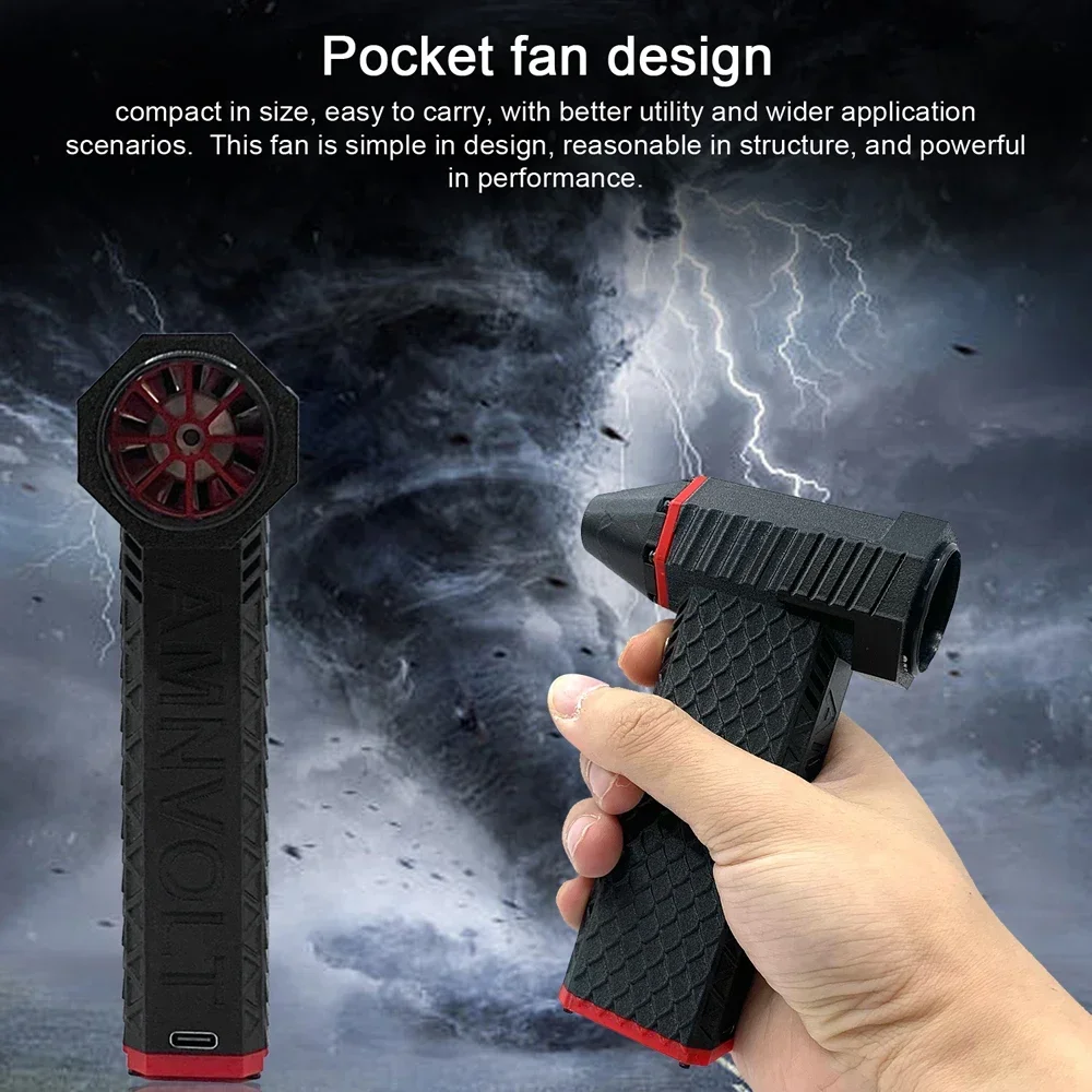 # For Turbo Fan High Power 110000RPM Jet Fan Dust Blower TypeC PD Fast Charge Compressed Air Duster Mini Handheld Air Blower