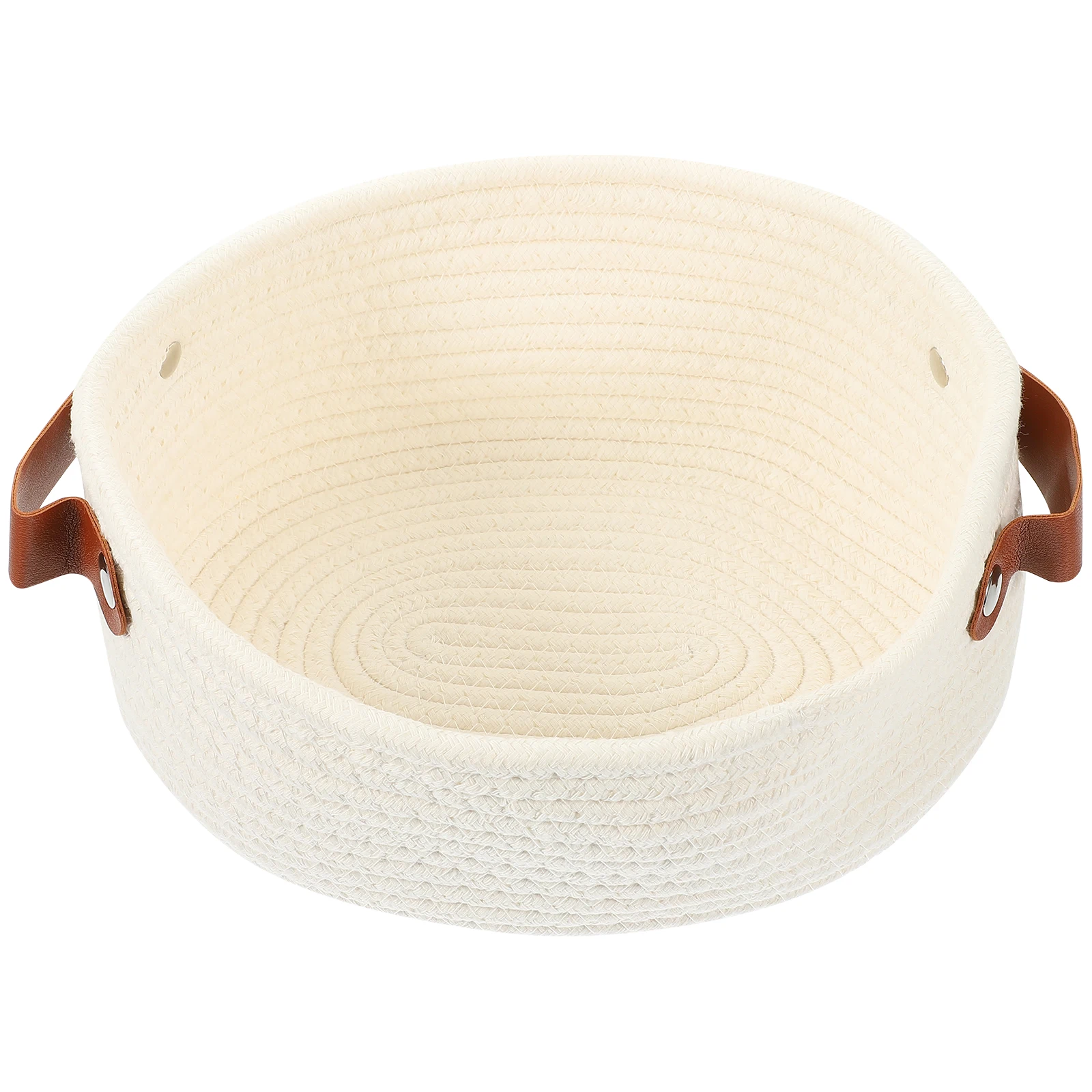 

Gray Wicker Storage Basket Cotton String Box Rope Baskets for Baby Woven Home Office ganization Container Decorative Storage