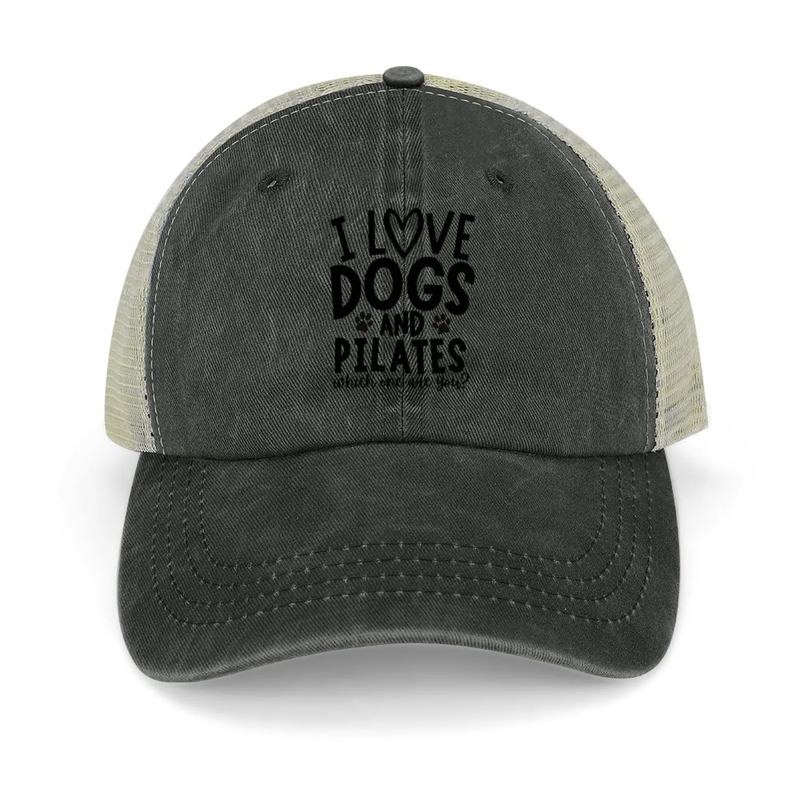 I love dogs and pilates. Which one are you? Cowboy Hat foam party Hat Custom Cap Wild Ball Hat Golf Wear Men Women's