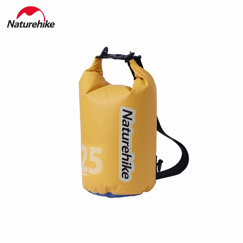 Naturehike-Bolsa de natación impermeable, saco seco, mochila de 25L, bolsas de engranajes secos flotantes impermeables para navegación, pesca,