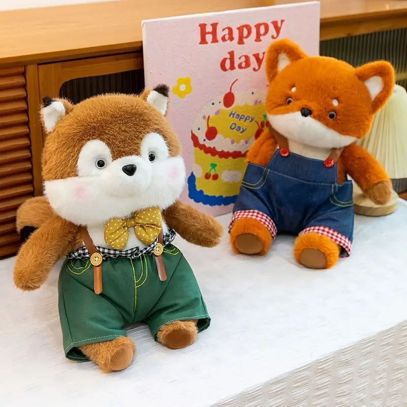 

Cute Squirrel Plush Toy Fox Doll Doll Pillow Clothes Detachable Girl Birthday Gift