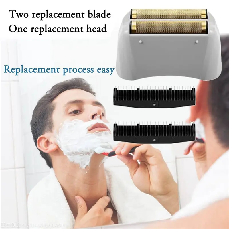 【RABATT】2X Shaver Foil And Cutters For Andis 17150 17160 17200 17250 TS-1 TS-2 Foil Shaver Men's Electric Razor Blade