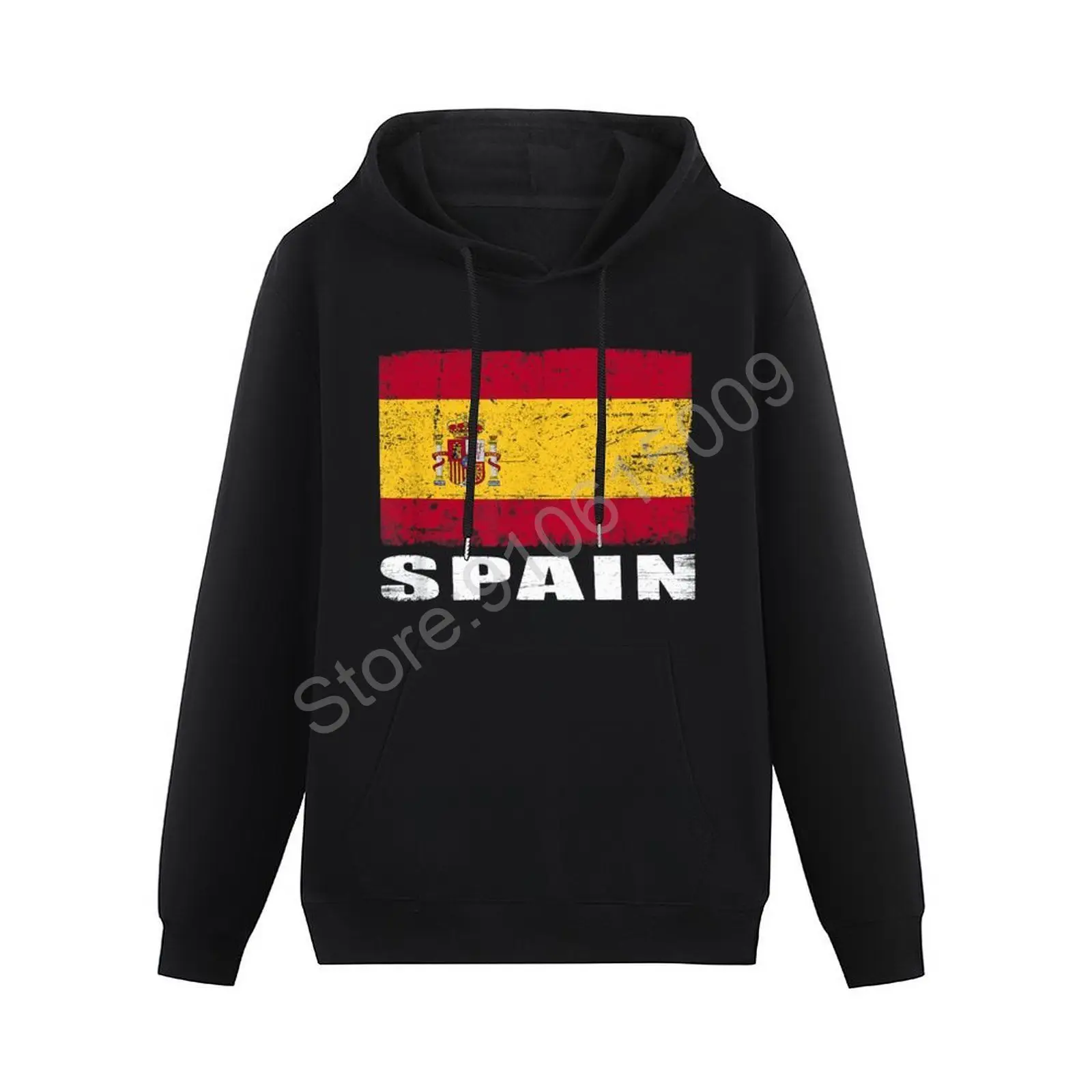 

Men Women Hoodies Spain Flag Spanish Country Map Hoodie Pullover Hip Hop Hooded Sweatshirt Cotton Unisex