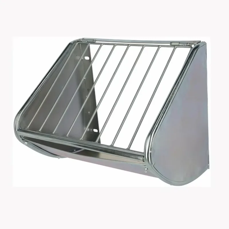 Wall Mounted Galvanized Hay Feeder for Horses