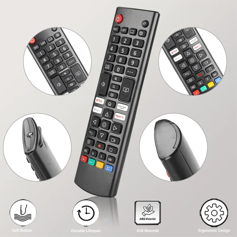 AKB76040301 Pilot Zamiennik do Telewizorów LG Full HD, Kompatybilny z Modelami 27TQ625S 28TQ525S 28LQ515S 28LQ525S 32LQ63006LA 32LQ570B6LA 32LQ — zdjęcie produktu 3