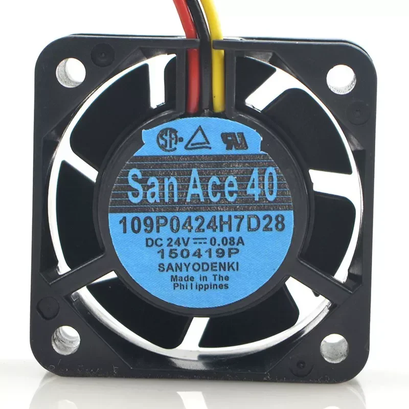 Вентилятор осевой Sanyo 24V DC 109P0424H7D20 D28 D01 D30 D27 D08 (аналог 9WF0424H7D03, 9WF0424H7D04, 9WF0424H7D05)