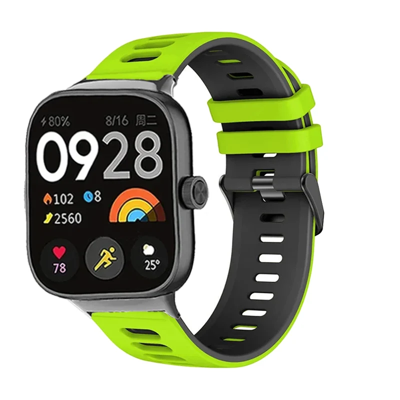 Sports Silicone Watch Band For Xiaomi Redmi Watch 4 Strap Replacement Correa Wristband For Mi band 8 pro Bracelet belt Accessory