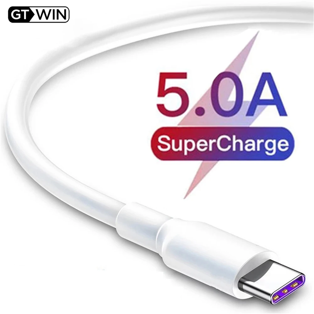 5A Fast Charge Type C Cable Wire Mobile Phone USB C Cable For Samsung S21 Xiaomi redmi note 10pro Type C Data Charger Cable Cord