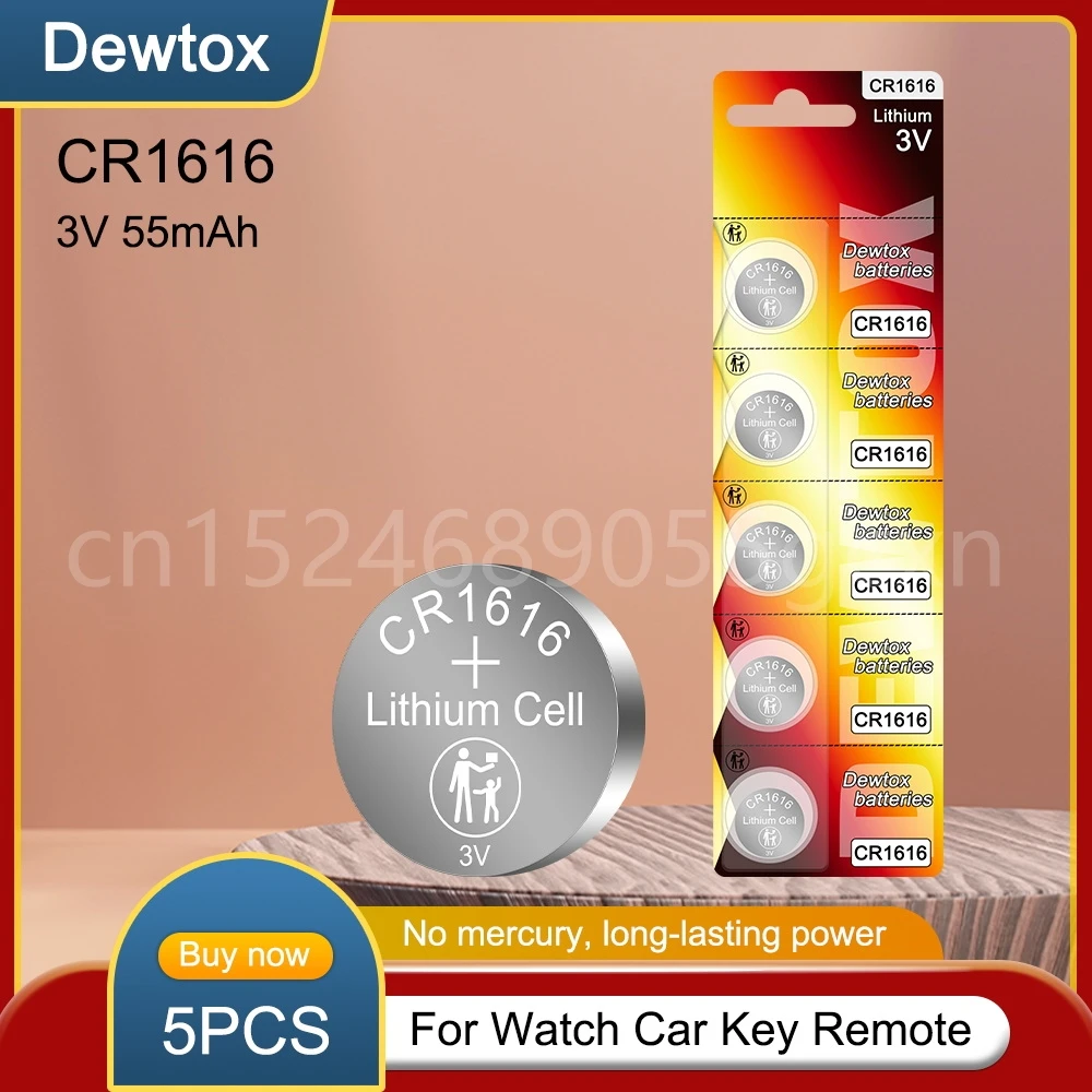 

5 шт. CR1616 55 мАч CR 1616 DL1616 BR1616 LM1616 кнопочные батарейки для автомобильных ключей, дистанционные часы, фотоэлемент с литиевой батареей 3 в