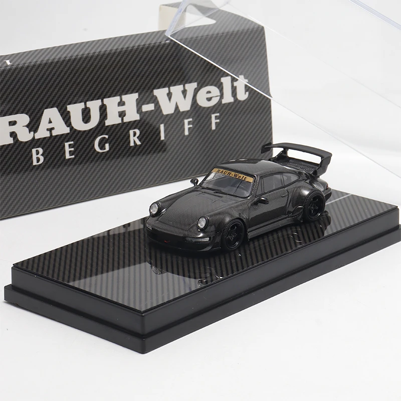 

DEcode 1:64 rwb 964 Full Carbon Black Limited300 Die-Cast Car Models Gifts