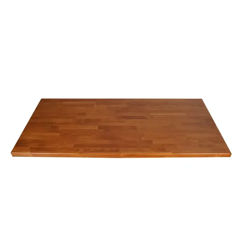 Contemporary Square Solid Beech Wood Restaurant Dining Table Durable Butcher Block Design Modern Water Resistant Hotel