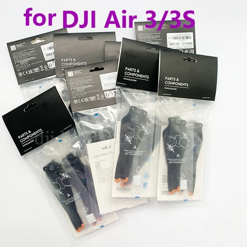 Imagen 1 del producto Hélice Original de bajo ruido para DJI Air 3/Air 3S, accesorios de liberación rápida, hoja ligera, accesorios para ventiladores de ala, 1/2/4/10 pares