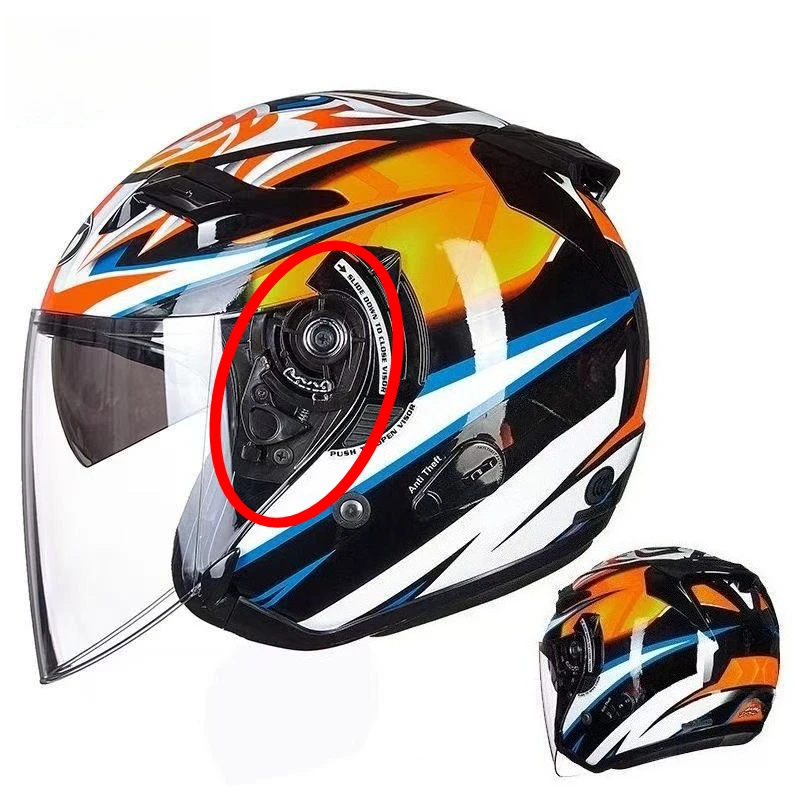 

Suitable for KYT GP Motorcycle Helmet Parts Accessories Helmet Visor Base Lock