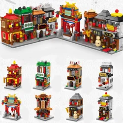 New Creative Mini Street View Series Grocery Stores Building Blocks Set Aldult Room Decoration The Boys Girls Toys Diy Kit Gifts