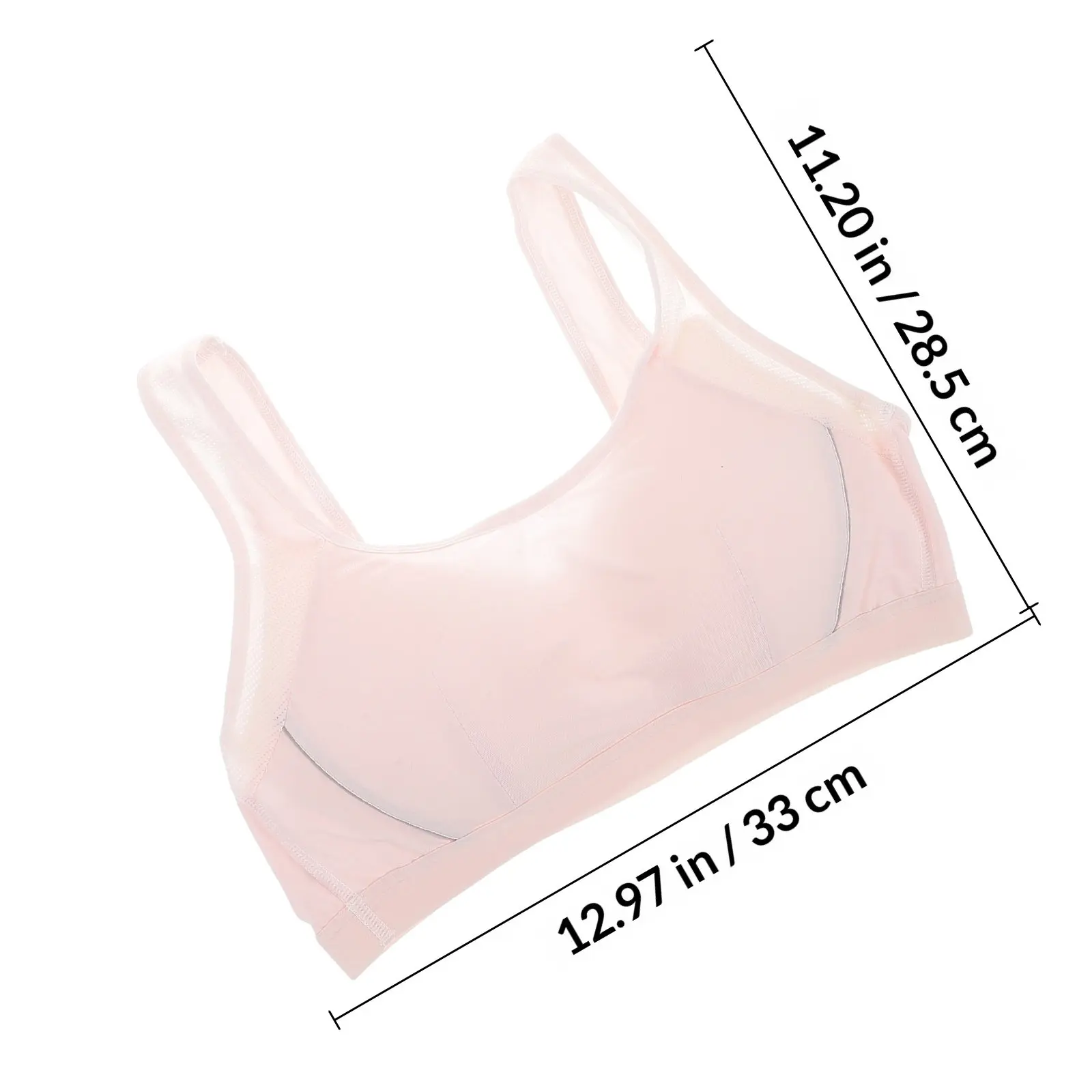 2Pcs Girls Sports Bras Wirefree Cotton Soft Breathable Development Friendly Running Support Training Bra for Teen Workout